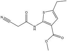 Methyl 2-[(cyanoacetyl)amino]-5-ethylthiophene-3-carboxylate 500mg