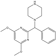 1-[-(4,6-Dimethoxypyrimidin-2-yl)benzyl]-piperazine 500mg