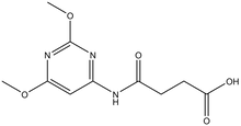 N-(2,6-Dimethoxypyrimidin-4-yl)succinamic acid 500mg