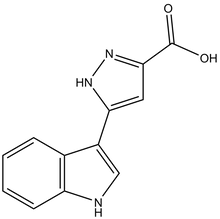 5-(1H-Indol-3-yl)-1H-pyrazole-3-carboxylic acid 500mg