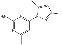 4-(3,5-Dimethyl-1H-pyrazol-1-yl)-6-methylpyrimidin-2-amine 500mg
