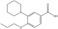 3-Piperidin-1-yl-4-propoxy-benzoic acid, 500mg