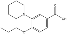 3-Piperidin-1-yl-4-propoxy-benzoic acid, 500mg