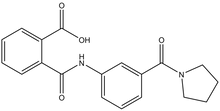 2-{[3-(1-Pyrrolidinylcarbonyl)anilino]-carbonyl}benzoic acid 500mg