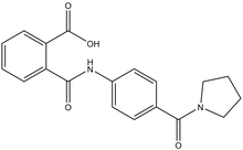 2-{[4-(1-Pyrrolidinylcarbonyl)anilino]-carbonyl}benzoic acid 500mg