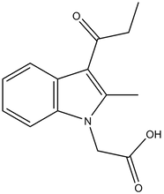 (2-Methyl-3-propionyl-indol-1-yl)-acetic acid 500mg
