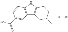 2-Methyl-2,3,4,5-tetrahydro-1H-pyrido[4,3-b]-indole-8-carboxylic acid hydrochloride 500mg