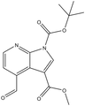 1-tert-Butyl 3-methyl 4-formyl-1H-pyrrolo[2,3-b]-pyridine-1,3-dicarboxylate 100mg