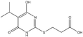 3-(4-Hydroxy-5-isopropyl-6-oxo-1,6-dihydro-pyrimidin-2-ylsulfanyl)-propionic acid 500mg