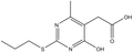 (4-Hydroxy-6-methyl-2-propylsulfanyl-pyrimidin-5-yl)-acetic acid 500mg