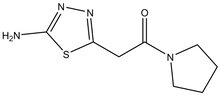 2-(5-Amino-[1,3,4]thiadiazol-2-yl)-1-pyrrolidin-1-yl-ethanone 500mg