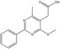 (4-Methoxy-6-methyl-2-phenyl-pyrimidin-5-yl)-acetic acid 500mg