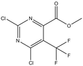 Methyl 2,6-dichloro-5-(trifluoromethyl)-4-pyrimidinecarboxylate 500mg