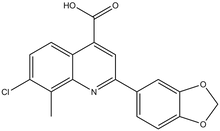 2-(1,3-Benzodioxol-5-yl)-7-chloro-8-methylquinoline-4-carboxylic acid 500mg