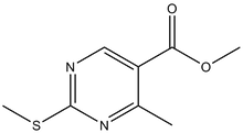 Methyl 4-methyl-2-(methylsulfanyl)-5-pyrimidinecarboxylate 500mg