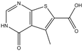 5-Methyl-4-oxo-3,4-dihydro-thieno-[2,3-d]pyrimidine-6-carboxylic acid, 500mg