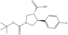 Boc-(_)-trans-4-(4-fluorophenyl)pyrrolidine-3-carboxylic acid 