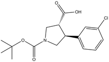 Boc-()-trans-4-(3-chlorophenyl)pyrrolidine-3-carboxylic acid 