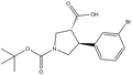 Boc-()-trans-4-(3-bromophenyl)pyrrolidine-3-carboxylic acid 