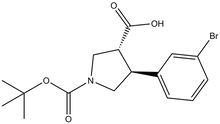 Boc-()-trans-4-(3-bromophenyl)pyrrolidine-3-carboxylic acid 