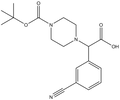 2-(4-Boc-piperazinyl)-2-(3-cyanophenyl)acetic acid 