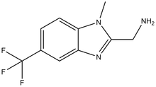 (1-Methyl-5-trifluoromethyl-1H-benzoimidazol-2-yl)methylamine 