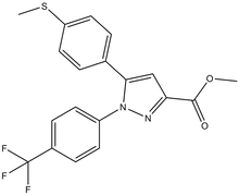 Methyl 5-(4-methylsulfanylphenyl)-1-(4-trifluoromethyl-phenyl)-1H-pyrazole-3-carboxylate
