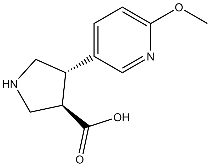()-trans-4-(6-Methoxy-3-pyridinyl)pyrrolidine-3-carboxylic