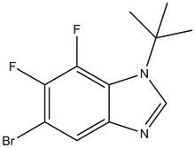 5-Bromo-1-t-butyl-6,7-difluorobenzimidazole 