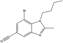 7-Bromo-1-butyl-2-methyl-1,3-benzodiazole-5-carbonitrile 
