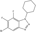 5-Bromo-1-cyclohexyl-6,7-difluoro-1,2,3-benzotriazole 