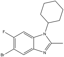 5-Bromo-1-cyclohexyl-6-fluoro-2-methyl-1,3-benzodiazole 
