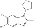5-Bromo-1-cyclopentyl-6-fluoro-2-methylbenzimidazole 