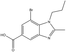 7-Bromo-2-methyl-1-propyl-1,3-benzodiazole-5-carboxylic acid 
