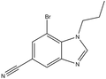 7-Bromo-1-propyl-1,3-benzodiazole-5-carbonitrile 