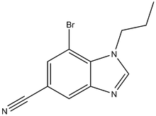 7-Bromo-1-propyl-1,3-benzodiazole-5-carbonitrile 