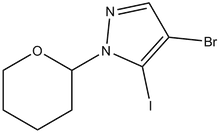 4-Bromo-5-iodo-1-(oxan-2-yl)pyrazole 