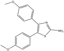 4,5-Bis-(4-methoxy-phenyl)-thiazol-2-ylamine 