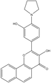 3-Hydroxy-2-[3-hydroxy-4-(pyrrolidin-1-yl)phenyl]benzo[h]chromen-4-one 