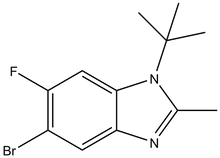 5-Bromo-1-tert-butyl-6-fluoro-2-methyl-1,3-benzodiazole 