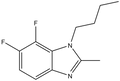 1-Butyl-6,7-difluoro-2-methylbenzimiodazole 