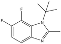 1-t-butyl-6,7-difluoro-2-methylbenzodiazole 