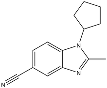 1-Cyclopentyl-2-methyl-1,3-benzodiazole-5-carbonitrile 