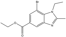 Ethyl 7-bromo-1-ethyl-2-methyl-1,3-benzodiazole-5-carboxylate 