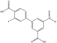 3-(4-Carboxy-3-fluorophenyl)-5-nitrobenzoic acid 
