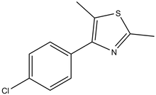 4-(4-Chlorophenyl)-2,5-dimethylthiazole 