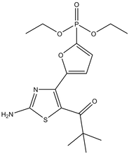 Diethyl 5-(2-amino-5-t-butylcarbonylthiazol-4-yl)furan-2-phosphonate 