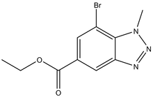 Ethyl 7-bromo-1-methyl-1,2,3-benzotriazole-5-carboxylate 