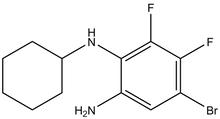 5-Bromo-2-(N-cyclohexylamino)-3,4-difluoroaniline 