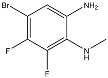 4-Bromo-5,6-difluoro-1-N-methylbenzene-1,2-diamine 
